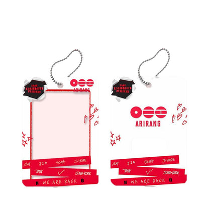 Kpop Photo Card Holder Keychain – Acrylic Mini Frame Pendant for Idol Fans & Collectible Cards