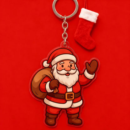 Yakelike Acrylic Santa Claus Keyring / Cartoon Customisation