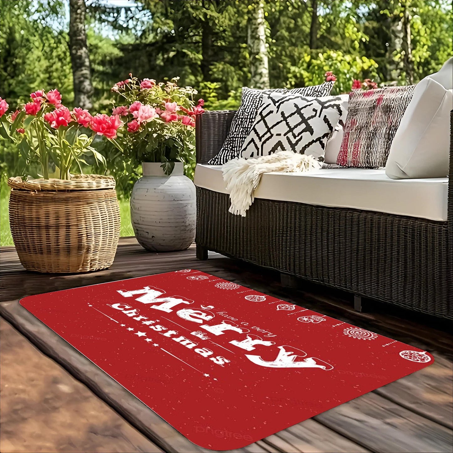 Custom Christmas Rugs for Holiday Decorations