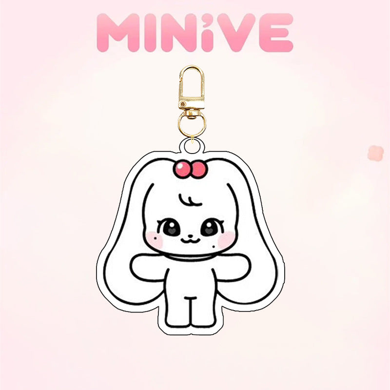 KPOP Idol Miniteen SKZ UV Printed Acrylic Keychain Custom Digital Photo Cartoon Charm Pendant Keyring