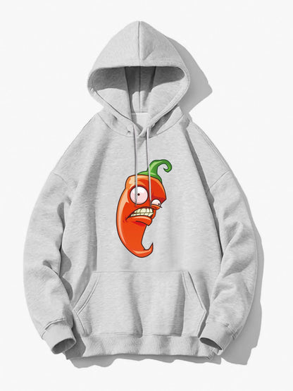 Custom hooded sweatshirt with single-sided printing