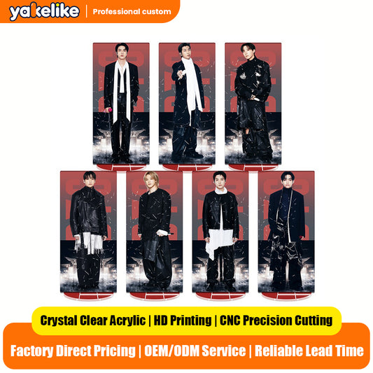 BTS 2026 World Tour Acrylic Stained Glass Standee – Double Layer Printed Display (BTS 7V)