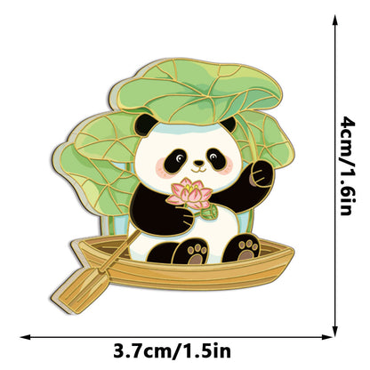 Custom Cute Panda Acrylic Fridge Magnets  Creative Animal Magnetic Refrigerator Decor