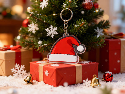 Yakelike Acrylic Christmas Hat Keyring