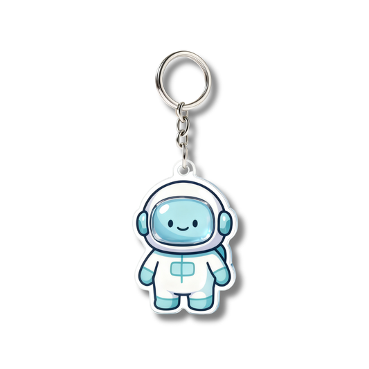 Customised Acrylic Cartoon Astronaut Keyring