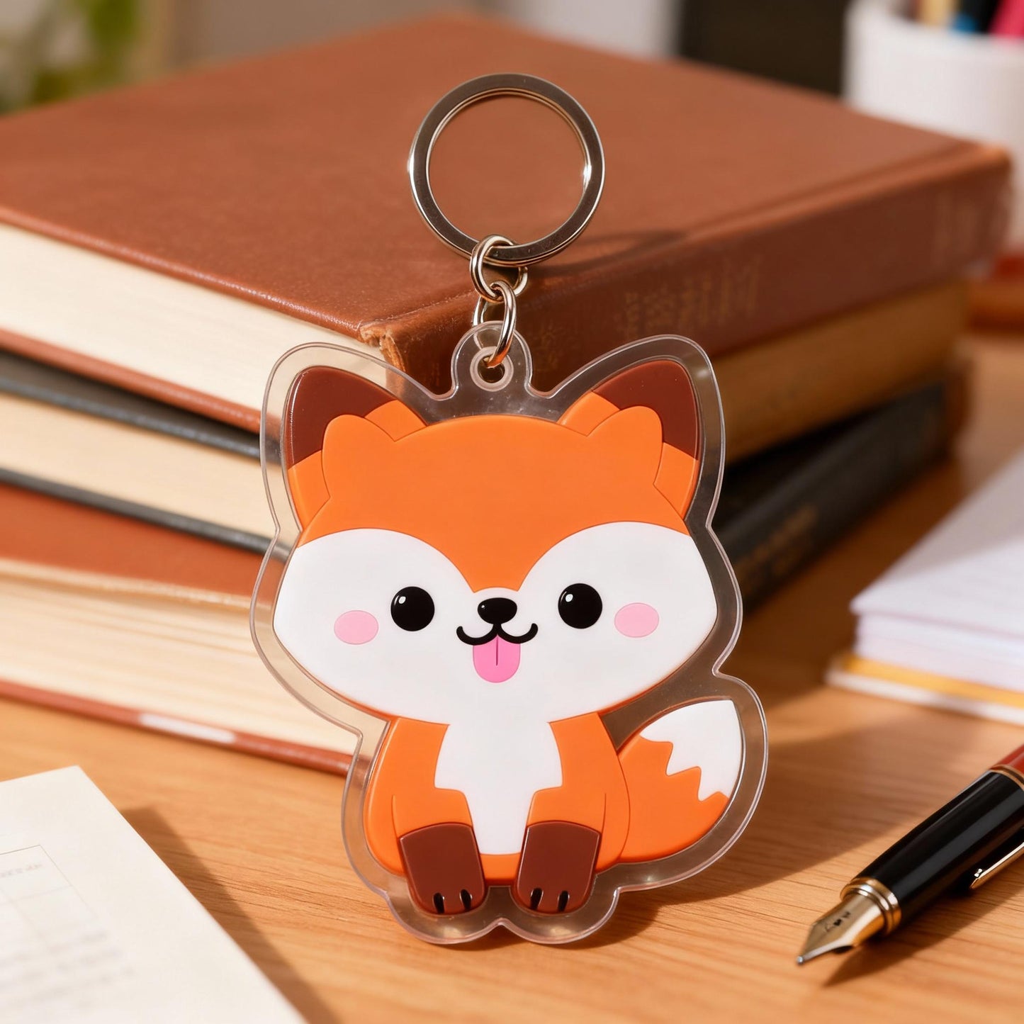 Yakelike Acrylic Fox Keychain / Cartoon Customisation