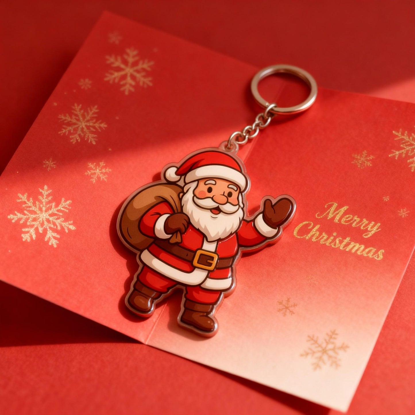 Yakelike Acrylic Santa Claus Keyring / Cartoon Customisation