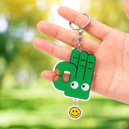 Customised Acrylic Cartoon DIY Keyring