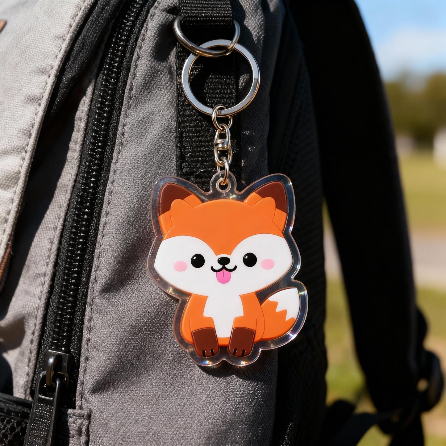 Yakelike Acrylic Fox Keychain / Cartoon Customisation