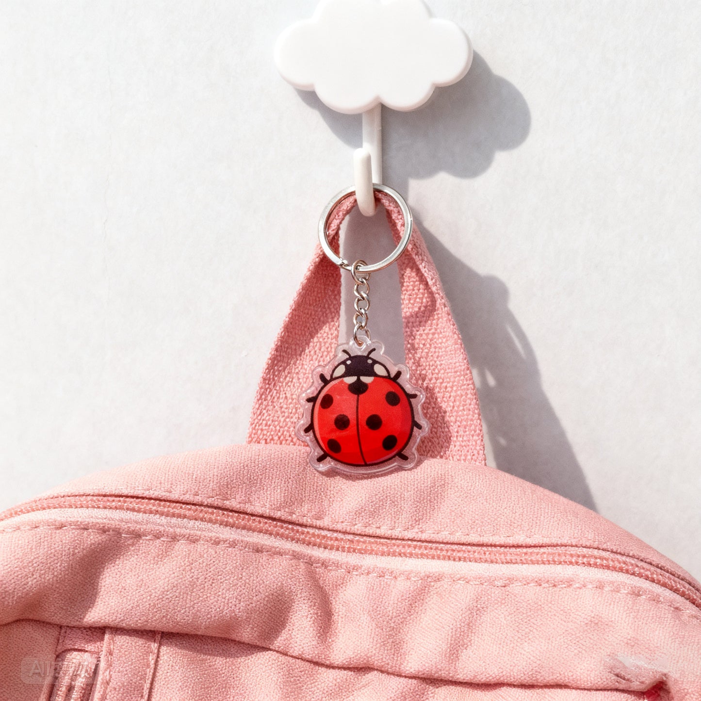 Yakelike Custom Ladybird Baby Transparent Acrylic Keyring
