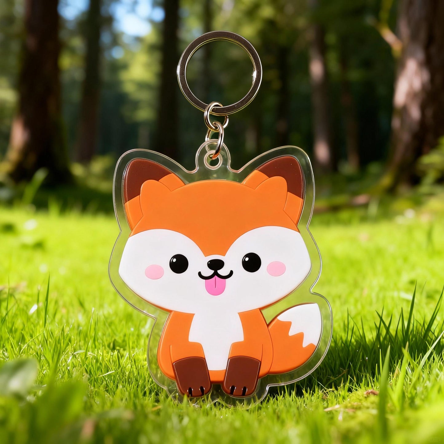 Yakelike Acrylic Fox Keychain / Cartoon Customisation