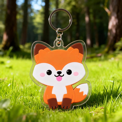 Yakelike Acrylic Fox Keychain / Cartoon Customisation