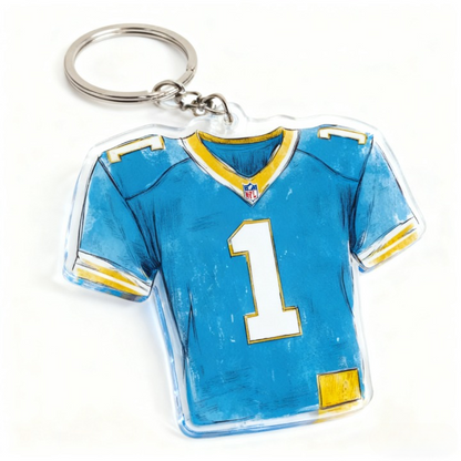 Yakelike Custom Rugby Ball Jersey Keyring