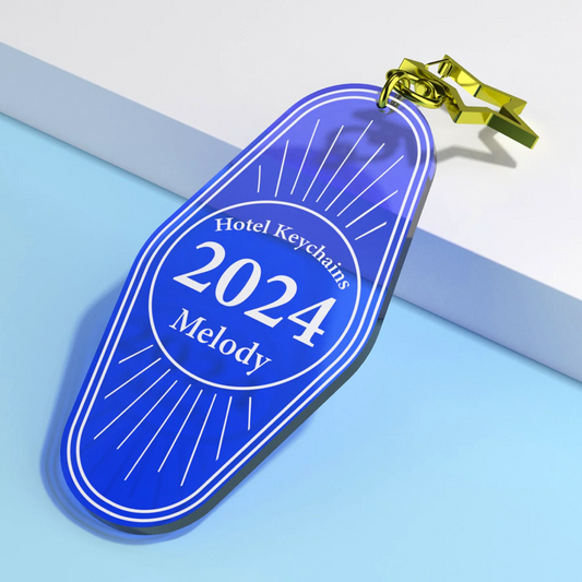 Custom Colorful Hotel Motel Acrylic Keychains/Charms