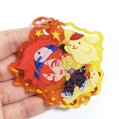 Custom Glitter Epoxy Holographic Acrylic Keychains/Charms