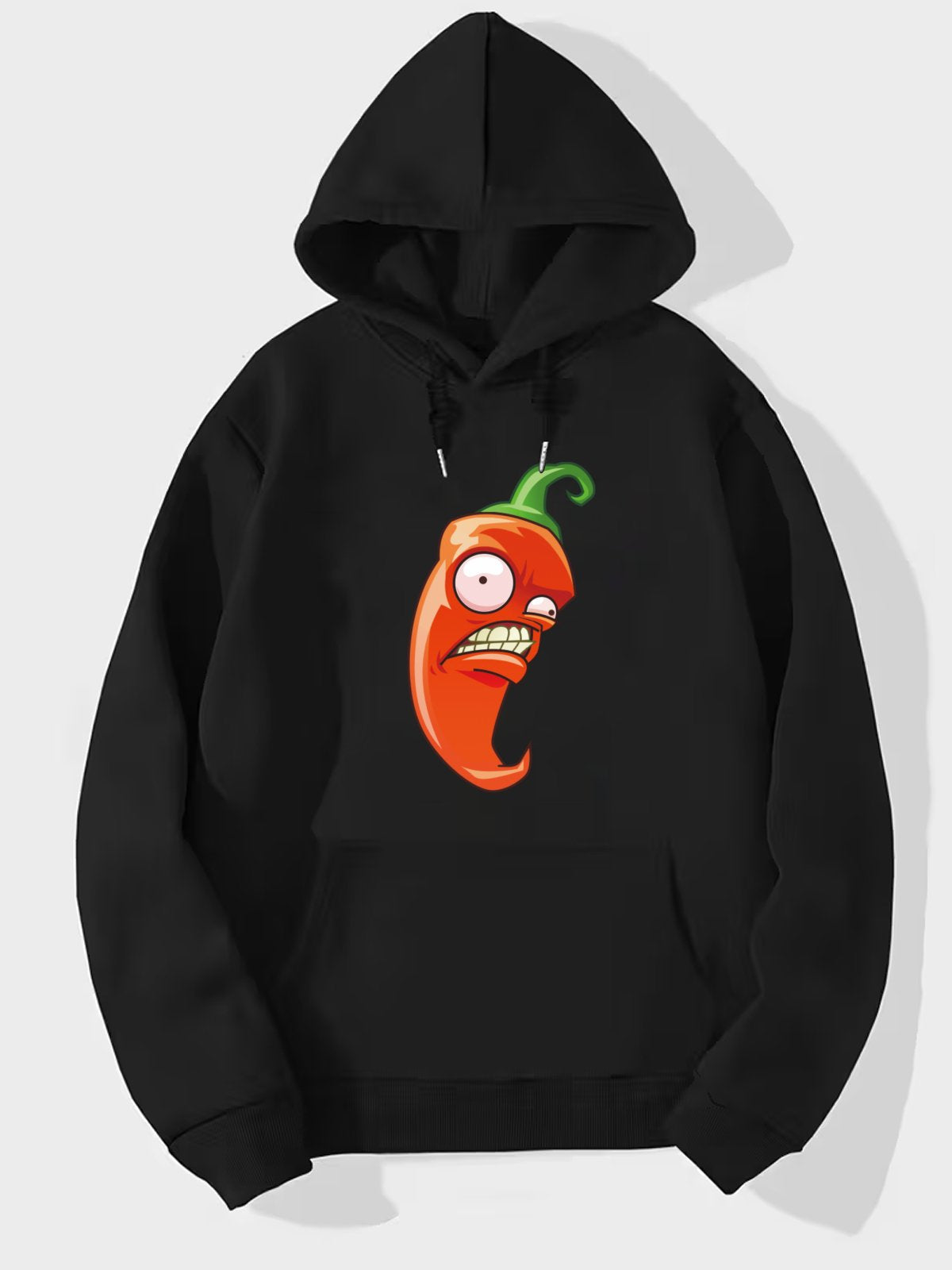Custom hooded sweatshirt with single-sided printing