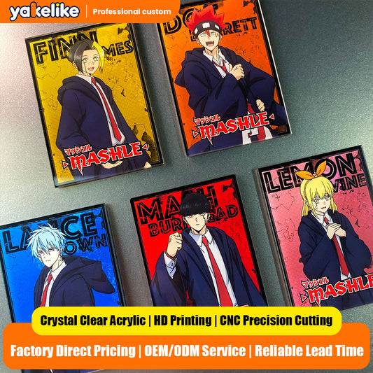 Anime Style Acrylic Square Fridge Magnets Magic School Inspired Magnetic Refrigerator Decor Custom