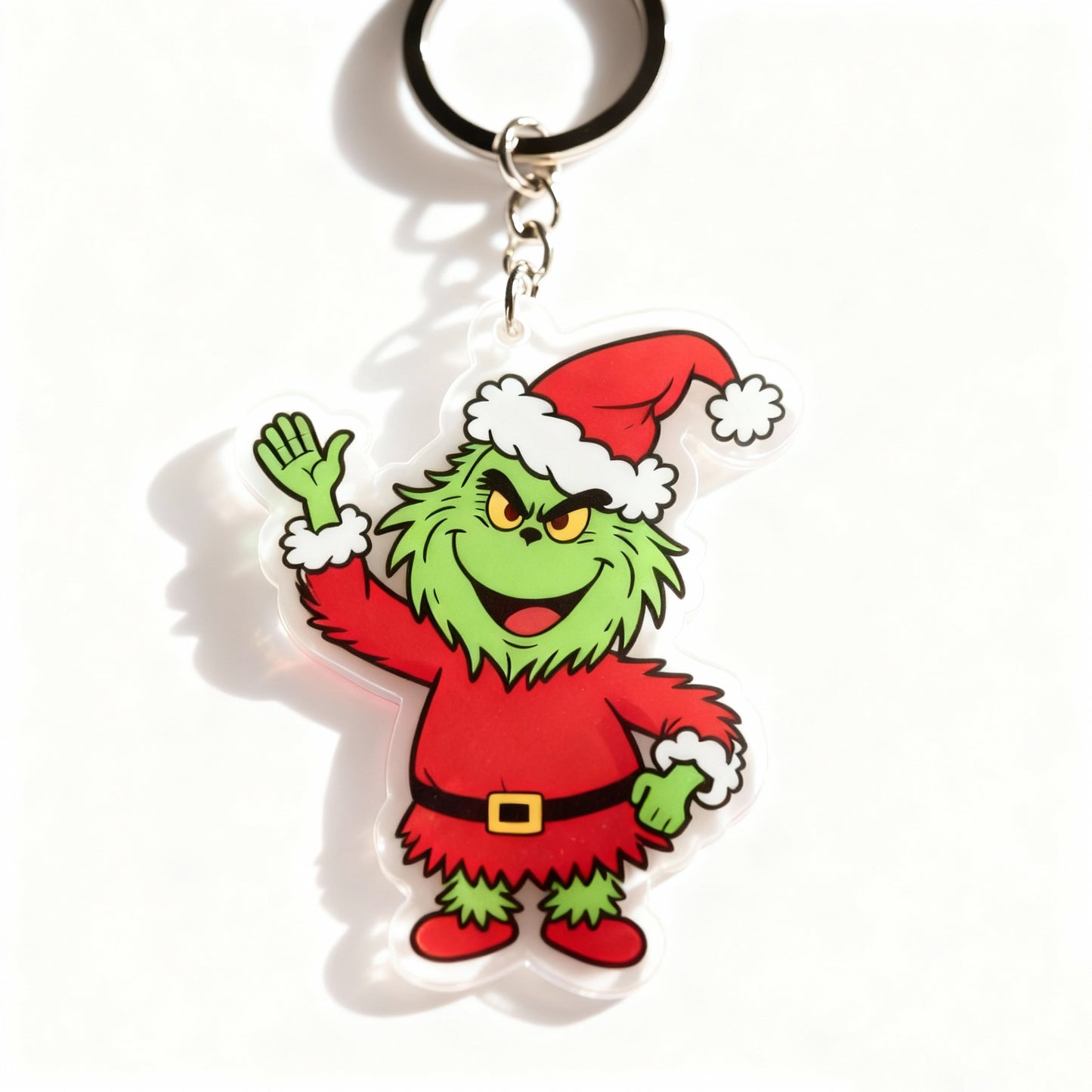 Yakelike Customised Grinch Christmas Cartoon Keyring