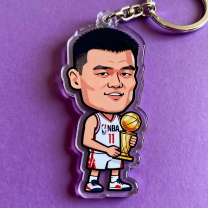 Yakelike Custom Cartoon Basketball Star Keychain