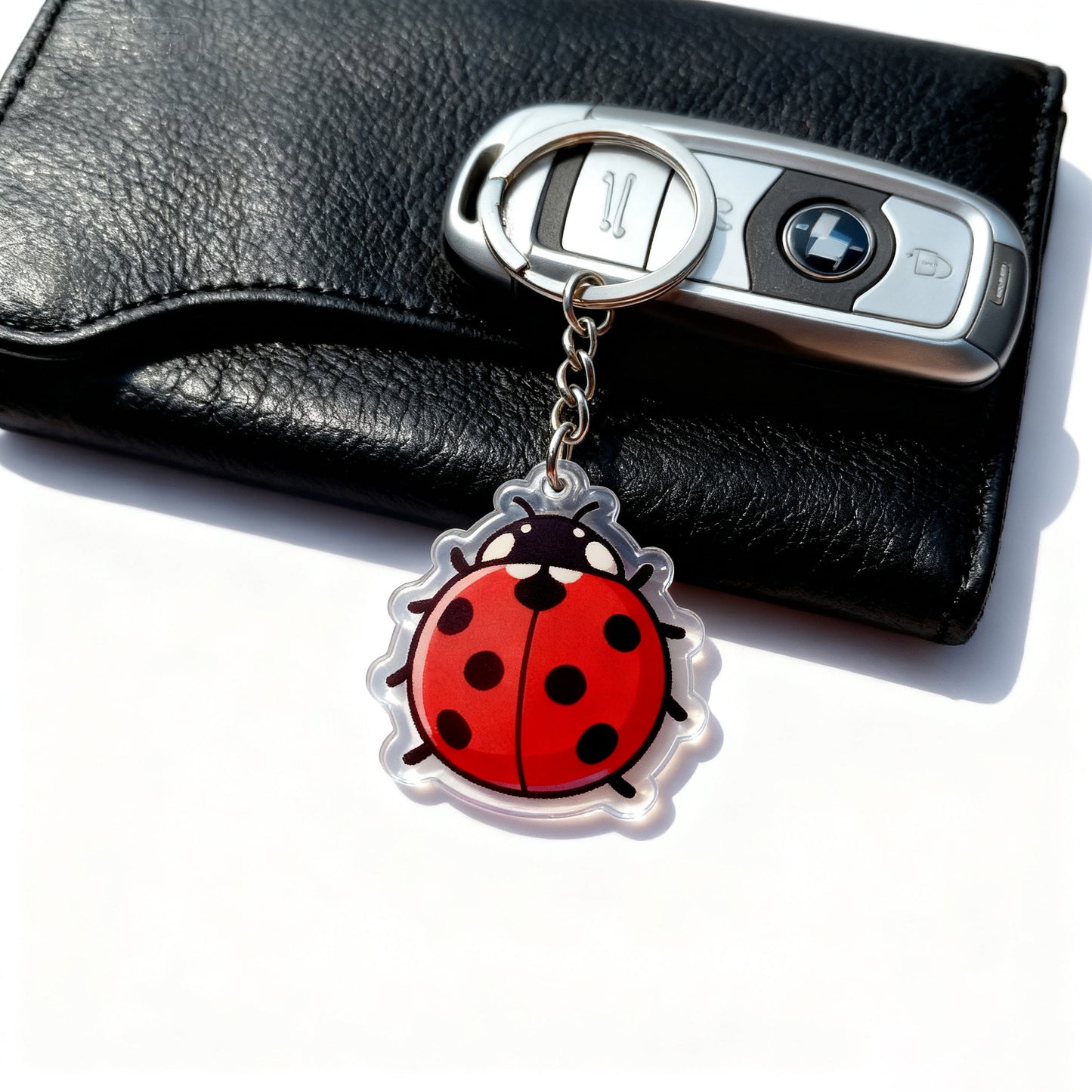 Yakelike Custom Ladybird Baby Transparent Acrylic Keyring