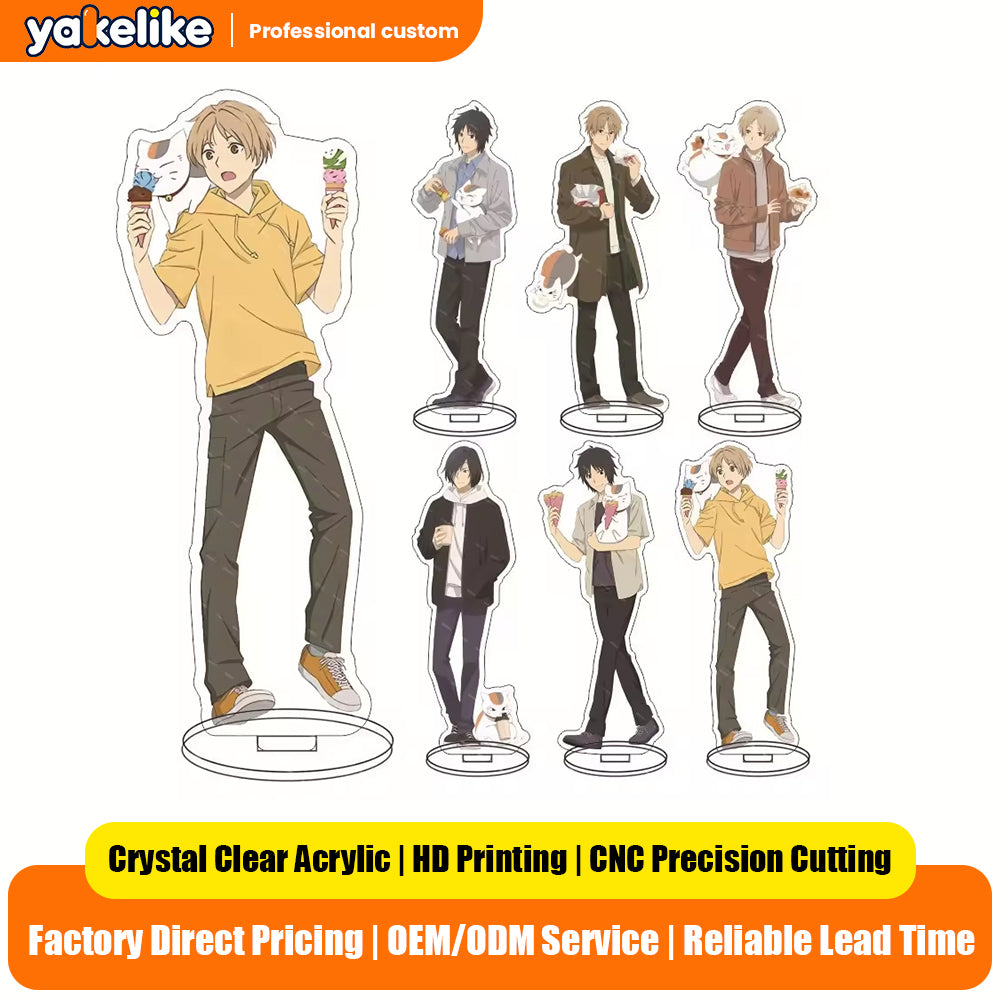 Custom Acrylic Standee Ornament Featuring Kiyoshi Natsume (Cat Teacher) Reiko Natsume Character Design Birthdaye