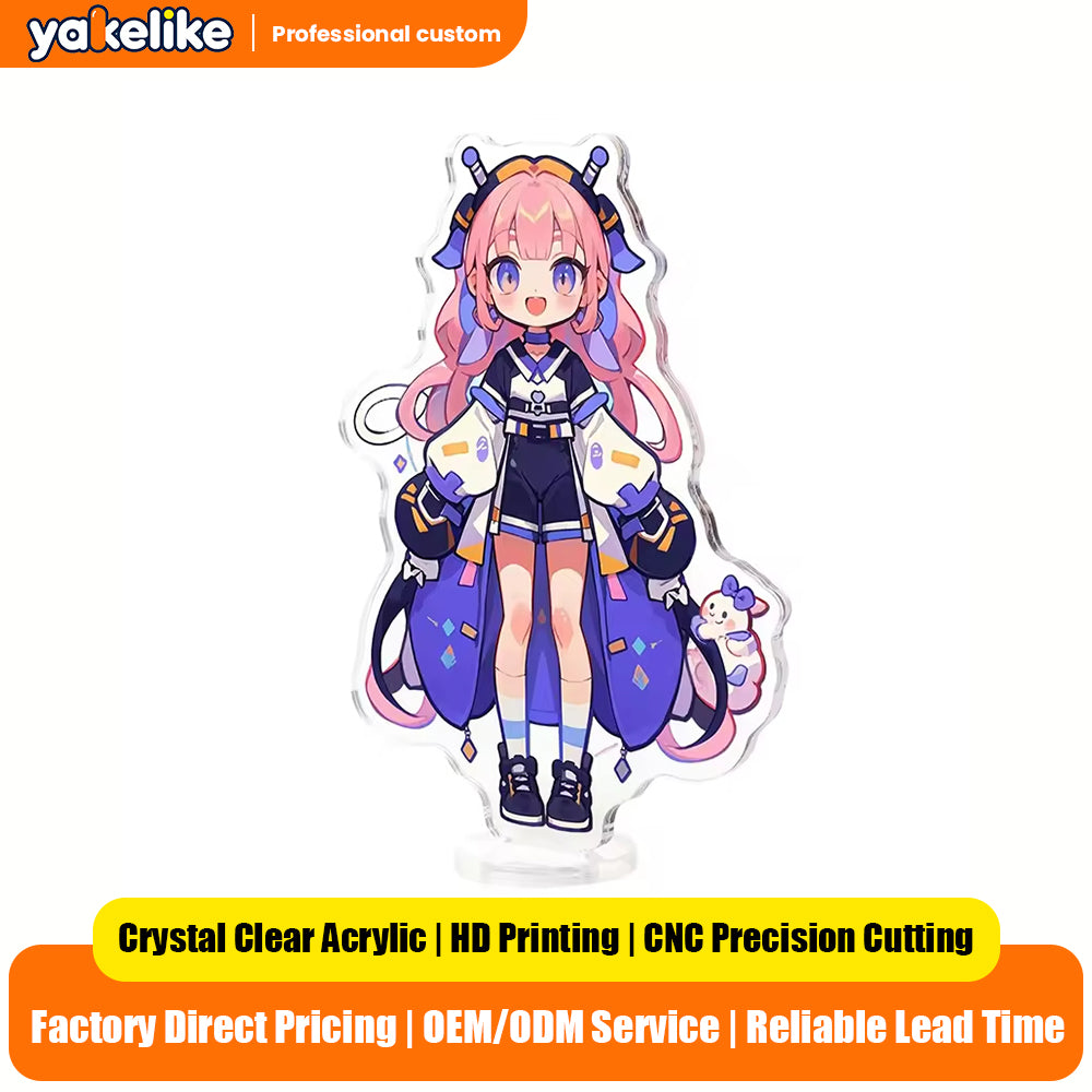 Customised eco-friendly, high-quality acrylic stand-up signs and desk ornaments; anime, TV and film merchandise; cartoon DIY items