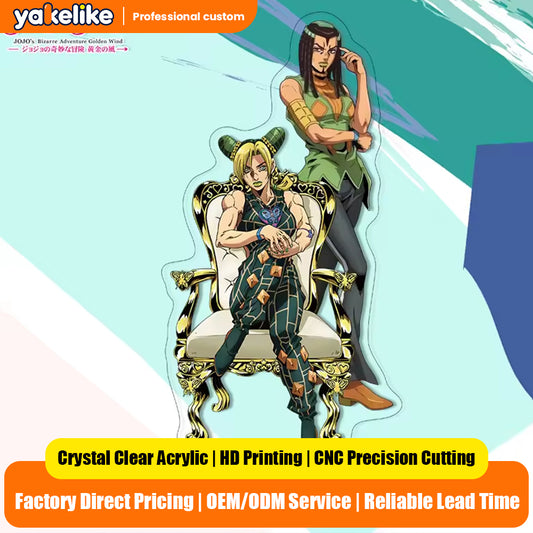 Custom Anime Peripheral Acrylic Figure Stand JOJO's Bizarre Adventure Golden Wind Character Ornament One Piece Dropshipping China