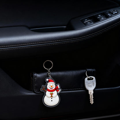 Yakelike Acrylic Christmas Snowman Keyring