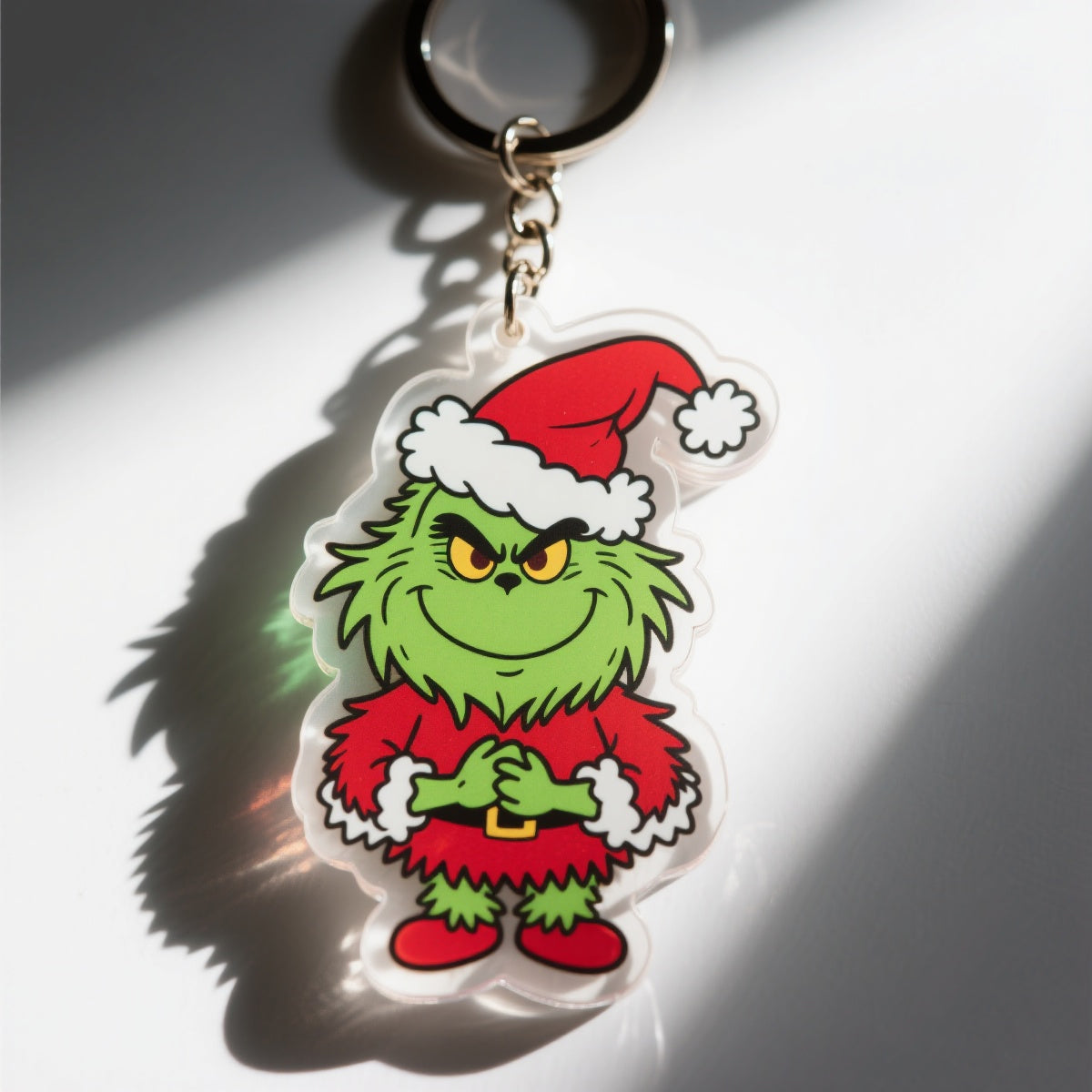 Yakelike Customised Grinch Christmas Cartoon Keyring
