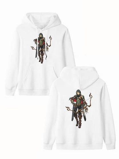 Custom cartoon hoodie with double-sided printing