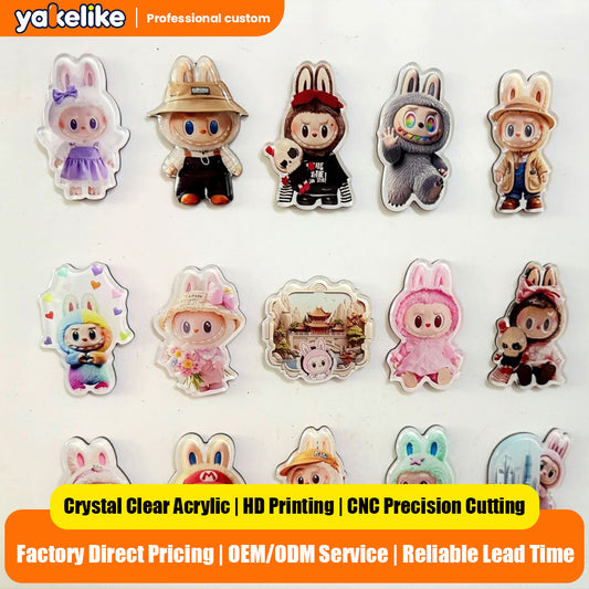 Custom Cute 3D Cartoon Acrylic Fridge Magnets Creative Magnetic Refrigerator Decor