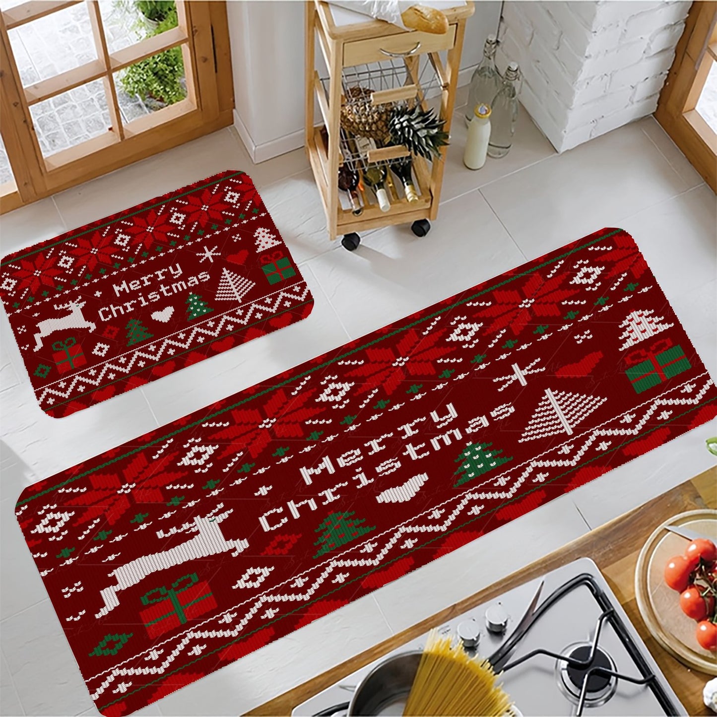 Customised Flannel Doormat Three-Piece Set