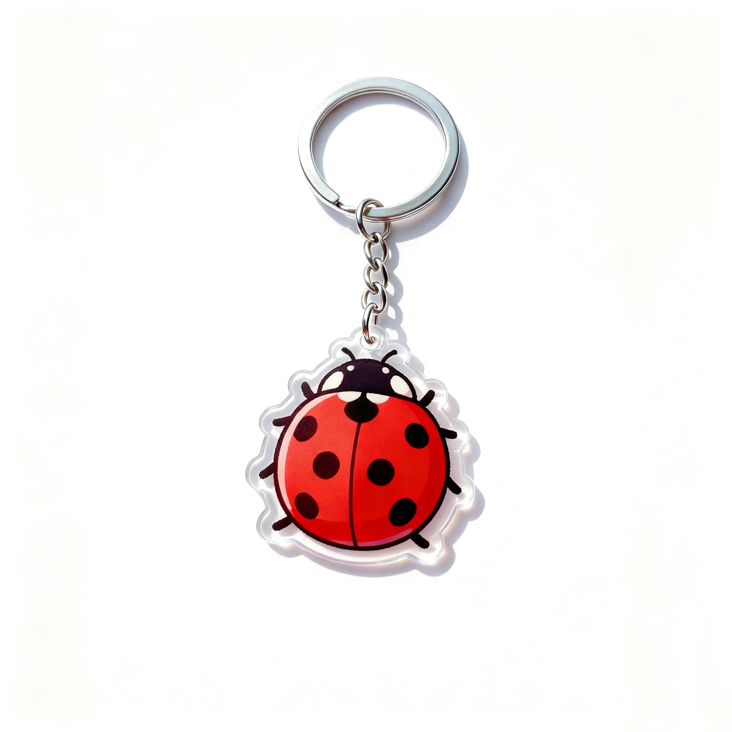 Yakelike Custom Ladybird Baby Transparent Acrylic Keyring