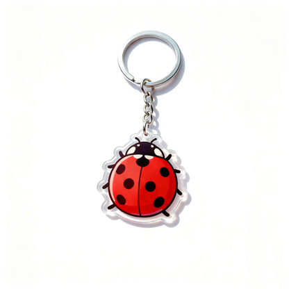 Yakelike Custom Ladybird Baby Transparent Acrylic Keyring