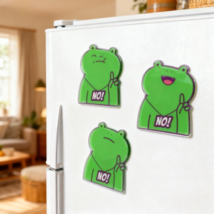 Yakelike Custom Acrylic Frog Fridge Magnet