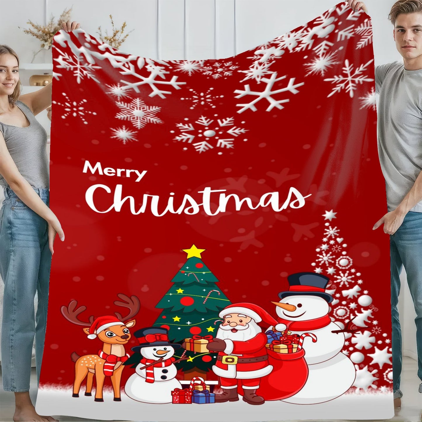 Customize Your Exclusive Christmas Flannel Blanket