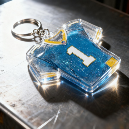 Yakelike Custom Rugby Ball Jersey Keyring