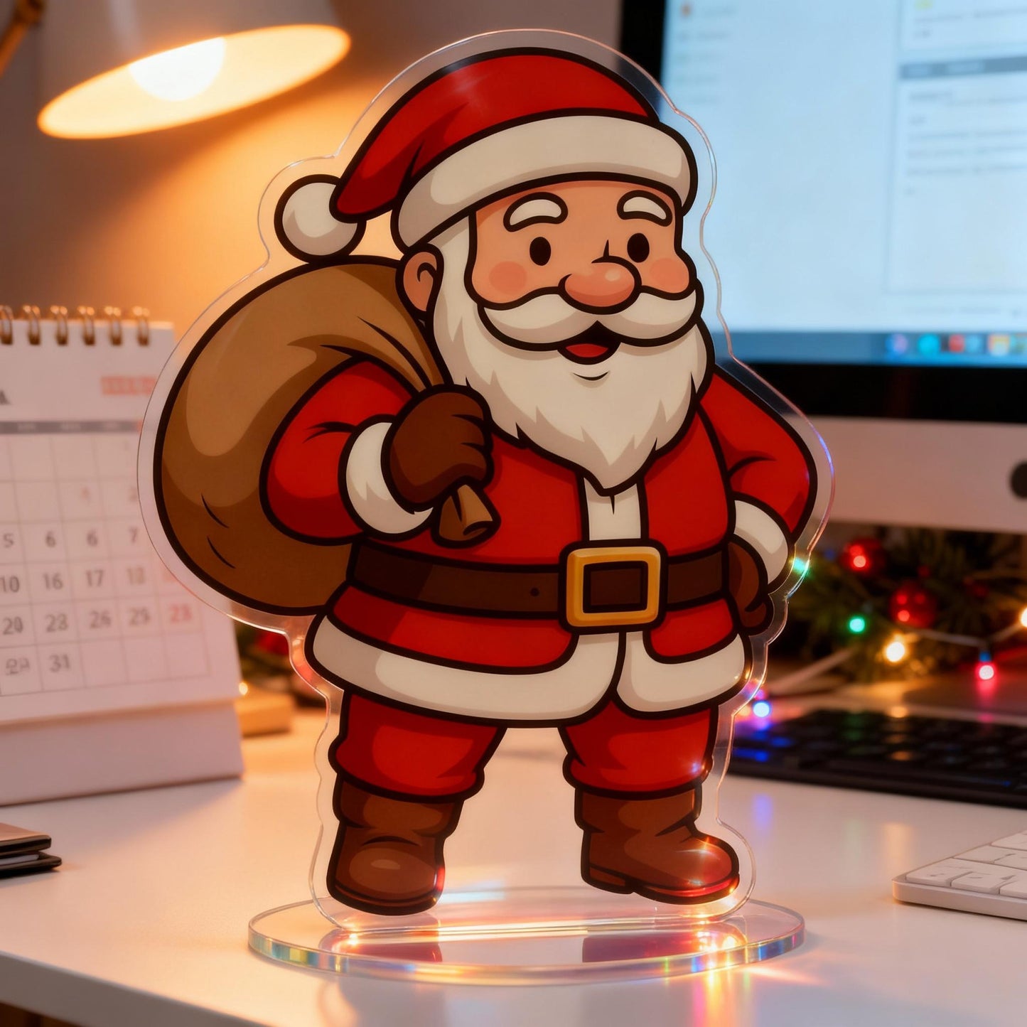 Yakelike Acrylic Santa Claus Standing Display