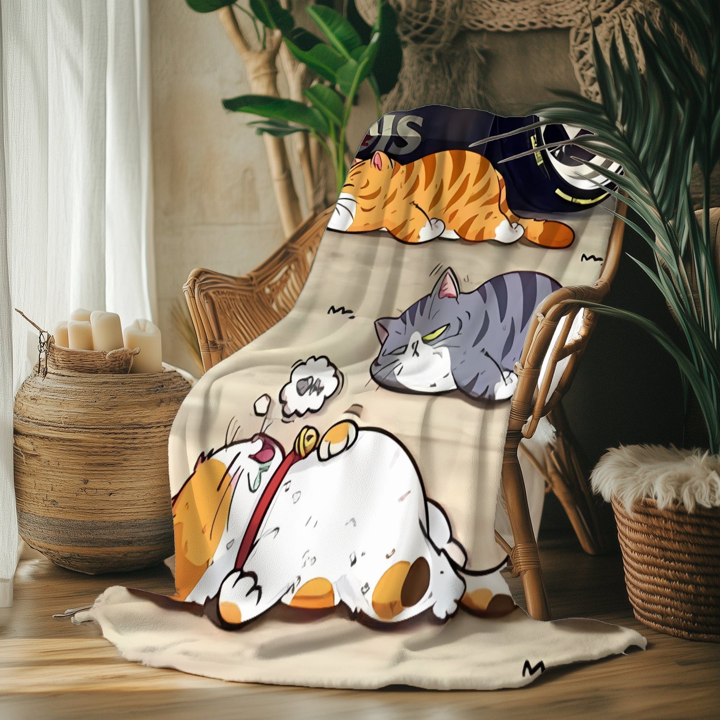 Customised cartoon-themed blanket