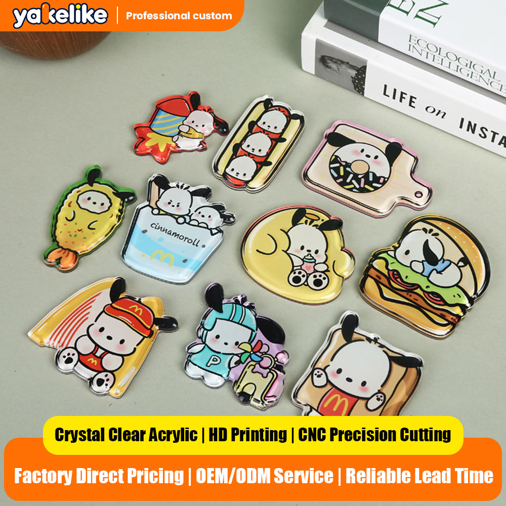 Cultural Acrylic Liquid Sand Fridge Magnets  Creative City Landmark Travel Souvenirs Custom