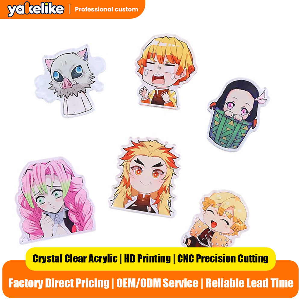 Custom Acrylic Fridge Magnet Cute Cartoon Anime Celebrity 3D Soft Magnetic Sticker DIY Personalized Design