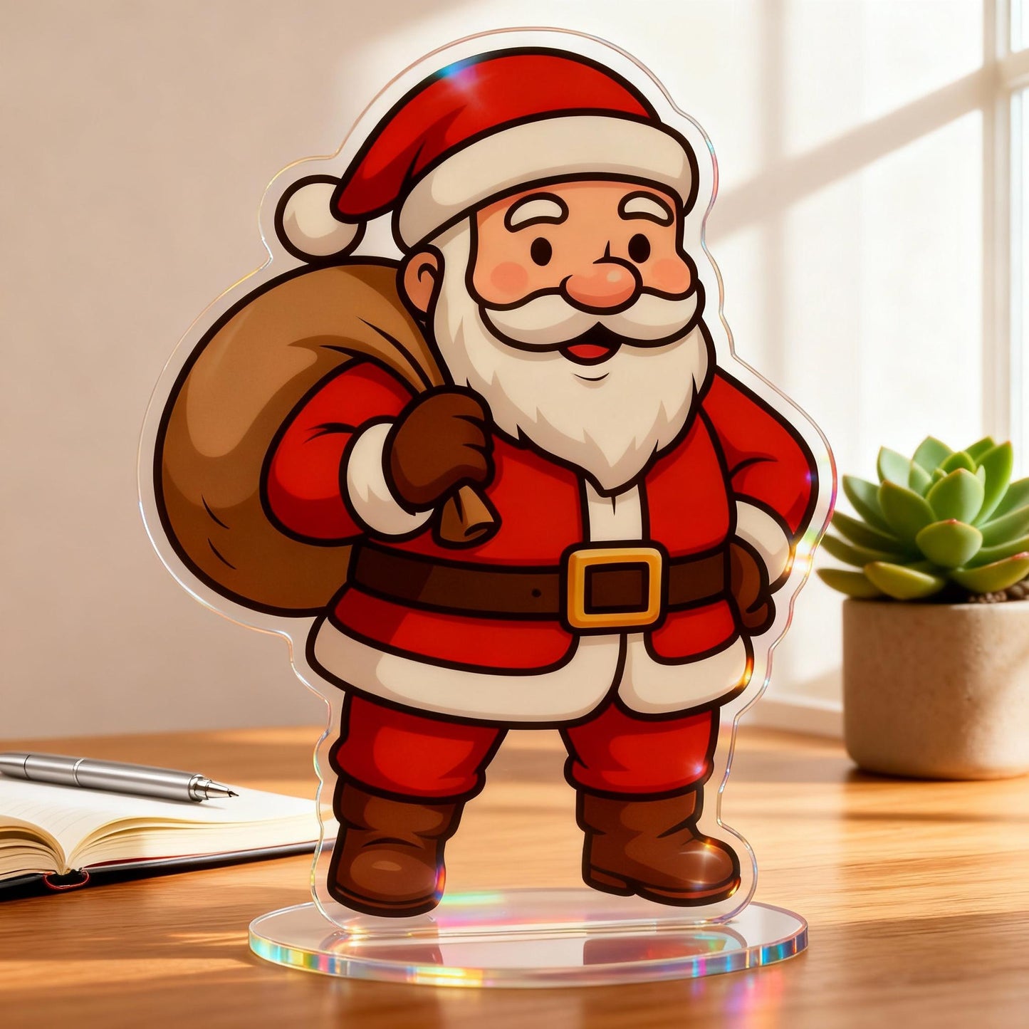 Yakelike Acrylic Santa Claus Standing Display