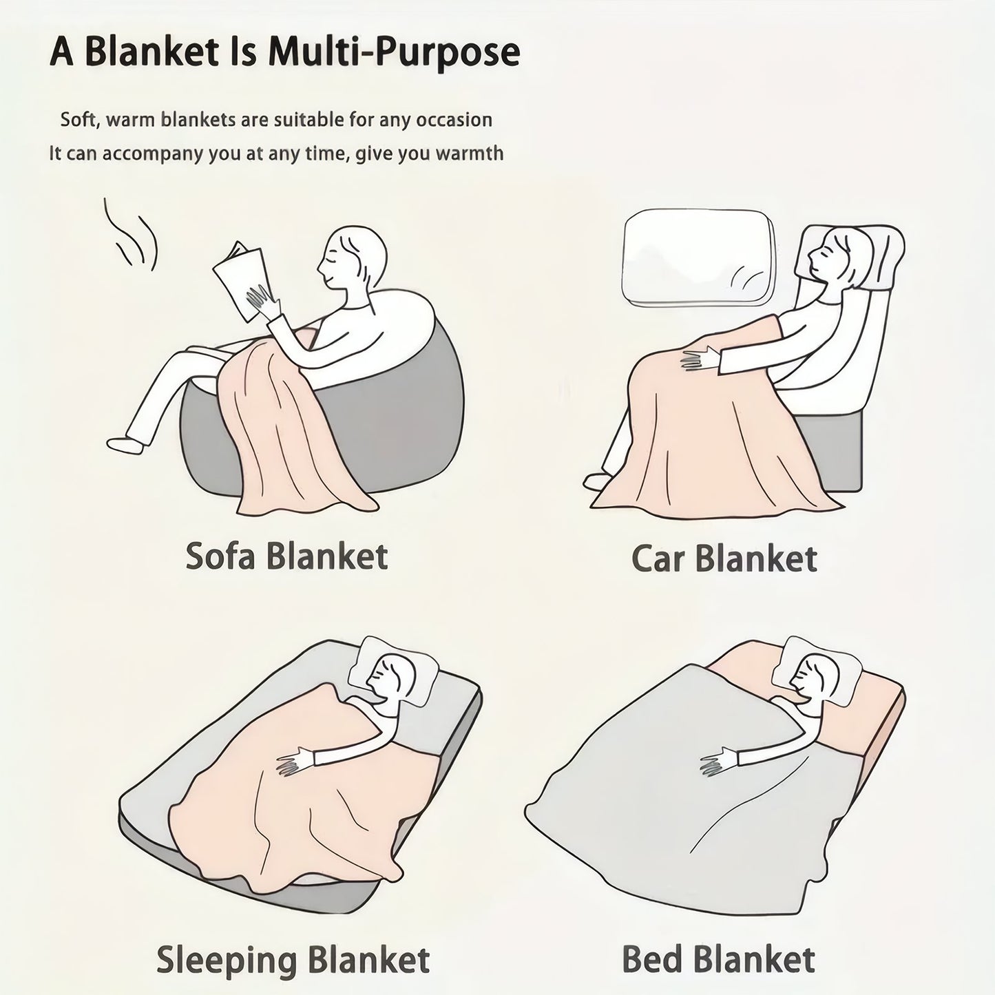 Customised cartoon-themed blanket