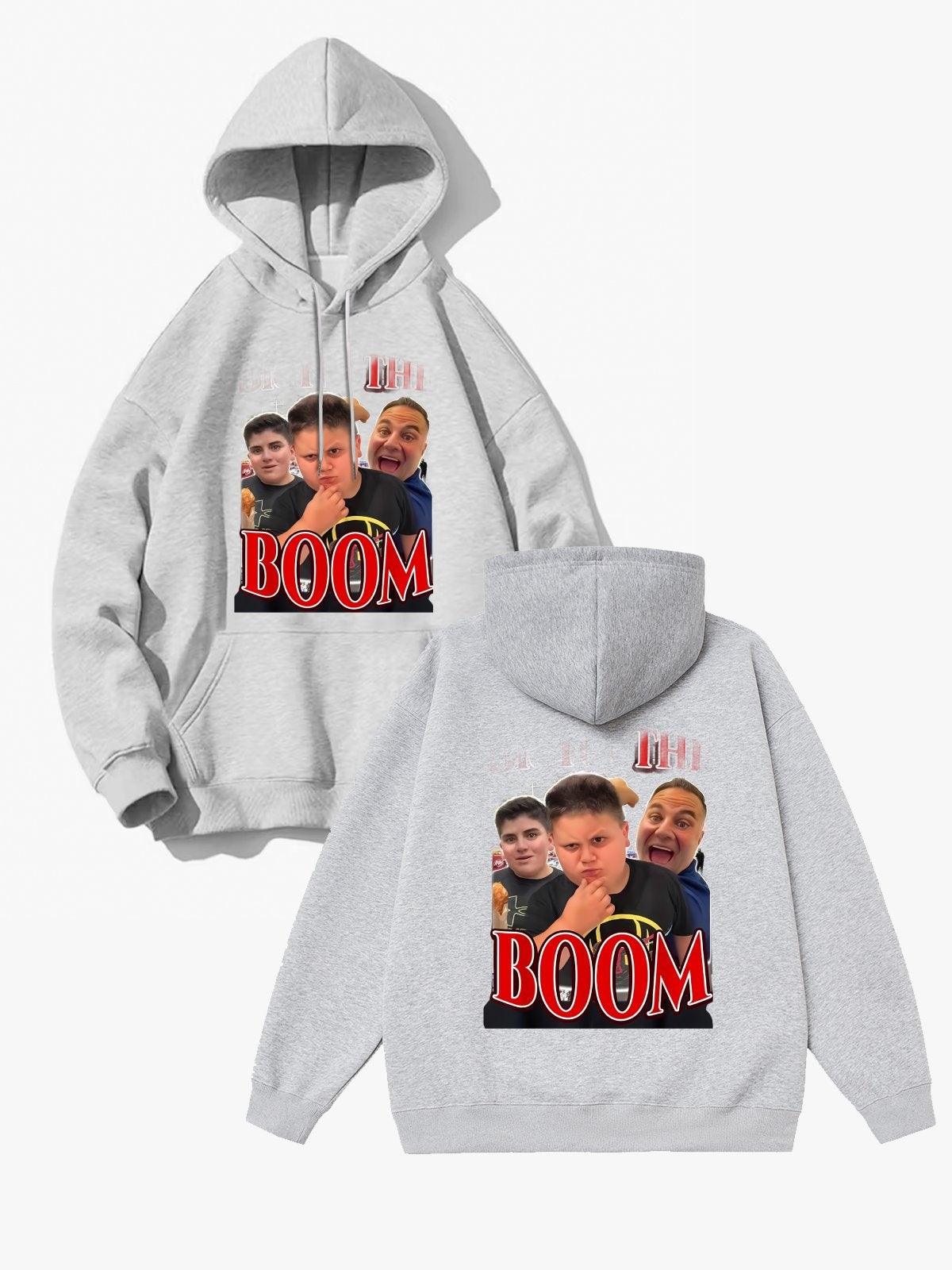 Custom Hoodie Logo Design with Double-Sided Printing