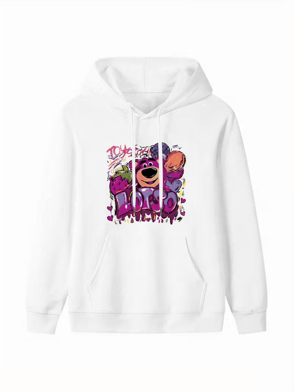 Custom hooded sweatshirt with single-sided printing