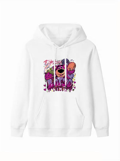 Custom hooded sweatshirt with single-sided printing