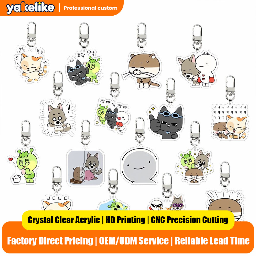 KPOP Idol BOYNEXTDOOR Cute Cartoon Digital Photo Acrylic Keychain UV Printing Waterproof Charm Pendant