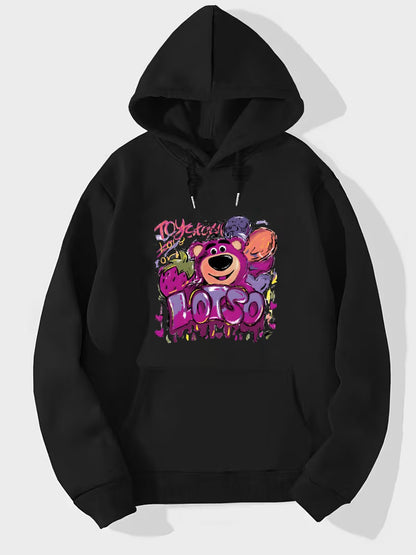 Custom hooded sweatshirt with single-sided printing