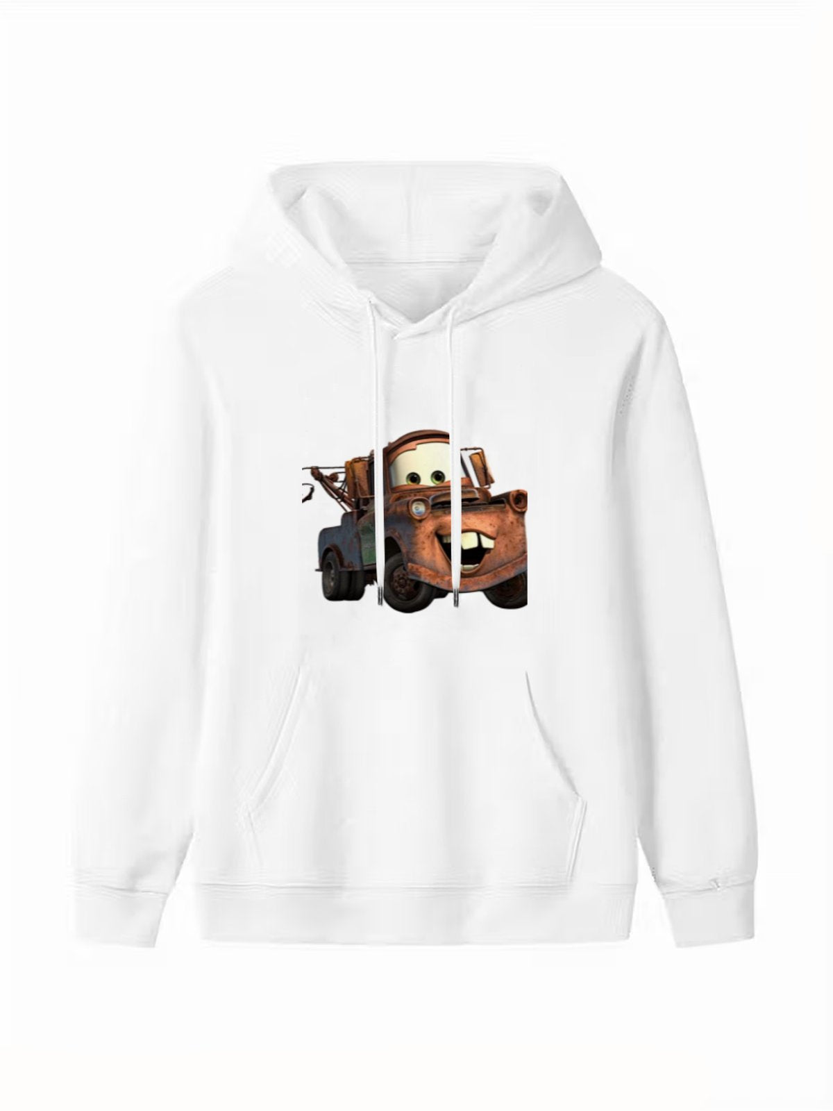 Custom hooded sweatshirt with single-sided printing