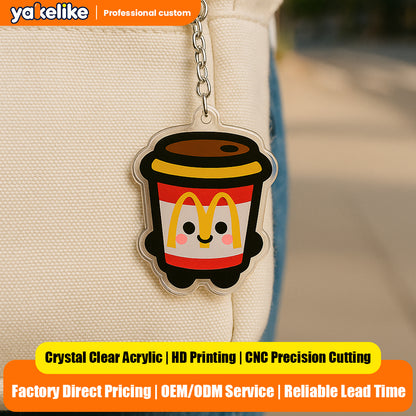 Yakelike Custom Cartoon DIY Keyring